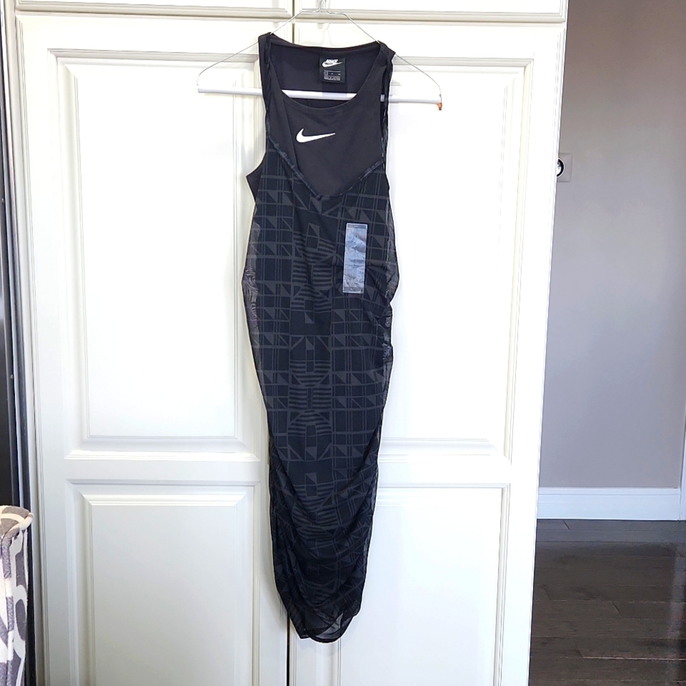 Nike mesh overlay dress